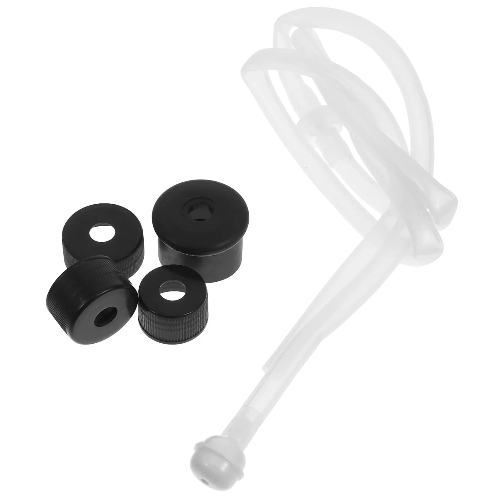 1Set Sink Soap Dispenser Extension Tube Kit Flexible Silicone Hose Kitchen Sink Soap Pump Extension Tube Kit