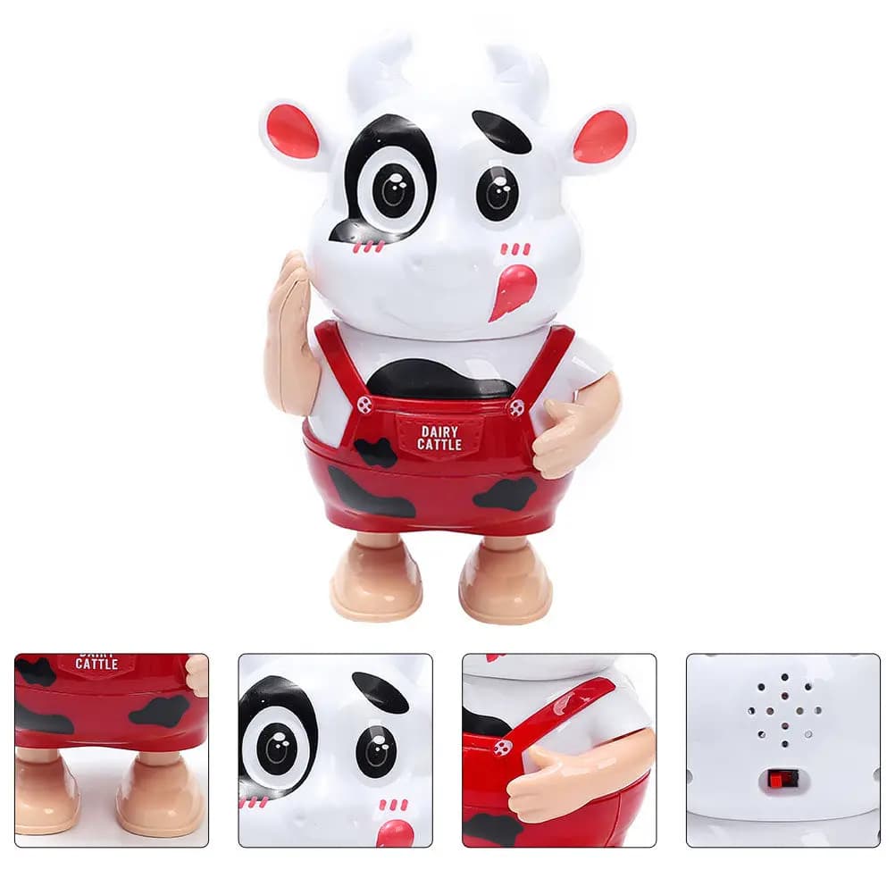 1Pcs Electric Dancing Cattle Music Light Interactive Educational Plaything Year of Gift for Kids Toddlers Cognitive