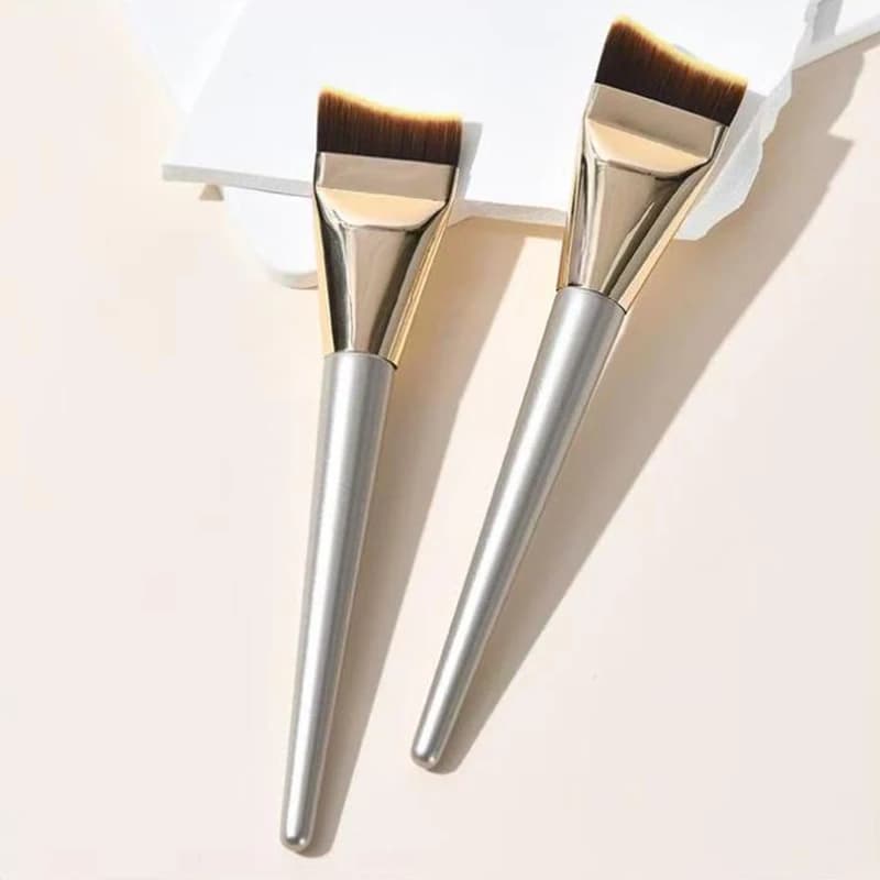 Ultra slim foundation brush light and slim face contour brush flat side brush makeup brush for foundation cream