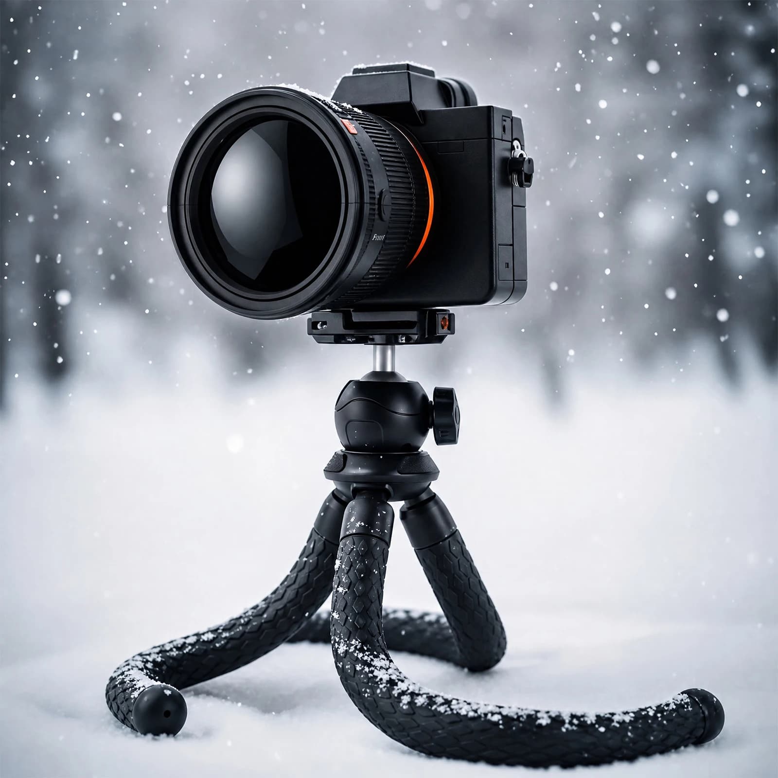 Besnfoto Flexible Photography Tripod 360 Ball Head Portable Octopus Stand with Phone Clip for DSLR Camera Smartphone