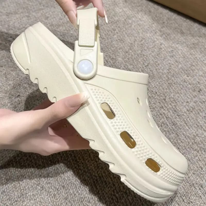 Ladies home slippers, gardening sandals, men's beach shoes, summer outdoor couple beach shoes, closed-toe non-slip sandals