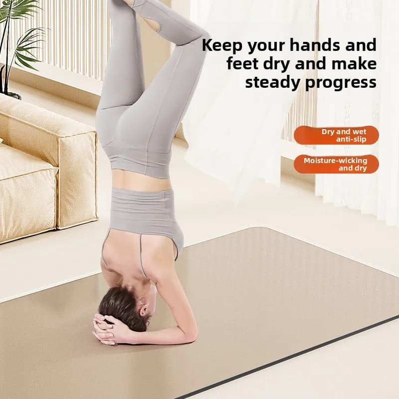 PU Natural Rubber Yoga Mat Non Slip Luxury Gym Mat 5mm Premium Studio Exercise Mat Yoga Mat Yoga Mat Thick Gymnastics Mat