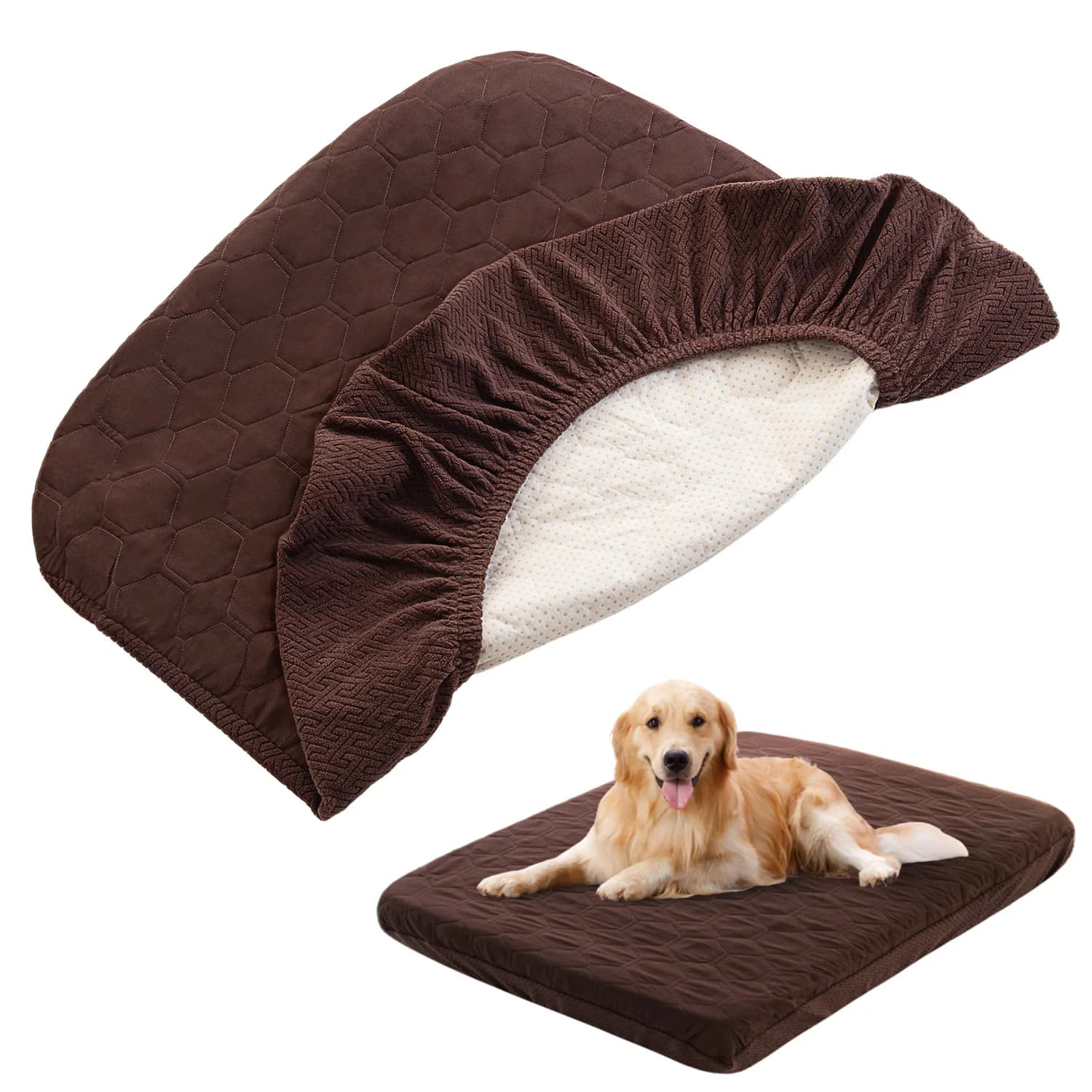 Waterproof Dog Cover, Washable Spare for Pet Hair, Easy to Remove, Dog Quilted Pillow Liner, Dog/Cuted Bed Cover