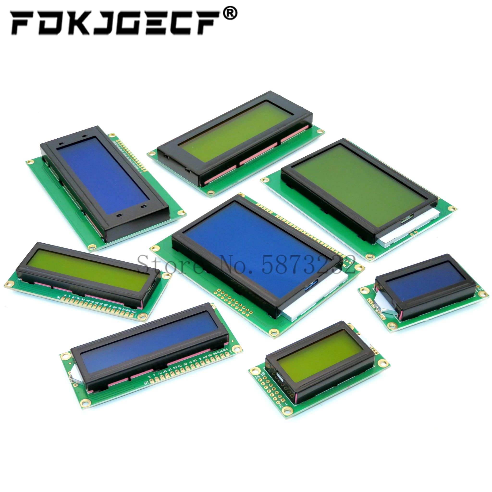 LCD module1602/1604/2004 green/blue yellow screen 16x2 16x4 20x4 LCD display module characters 0802 1602 1604 2004 5V for arduino
