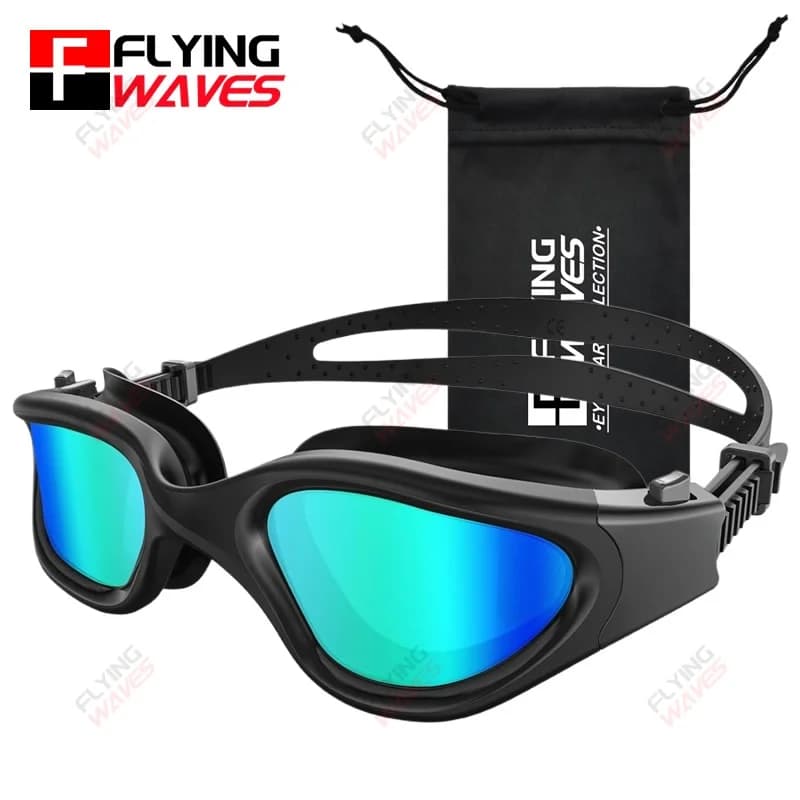 Swimwear in Silicone with Rapid Adjustment, Anti-fog and Anti-UV, for Men and Women, Pool Glasses and HD Diving