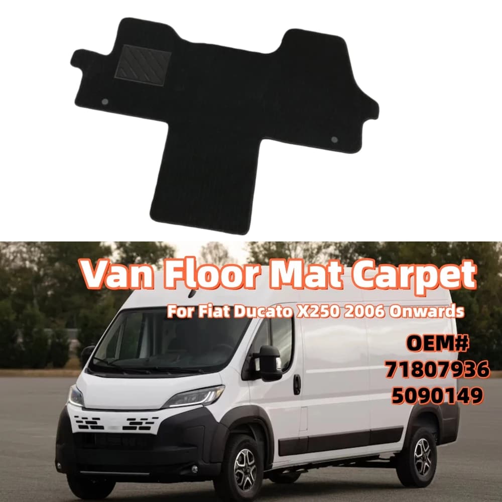 RV Cabina Anteriore Tappeto Driver Passeggero Lato Medio Tappeto Van Tappetino Guida A Sinistra Per Fiat Ducato X250 2006-2025 71807936