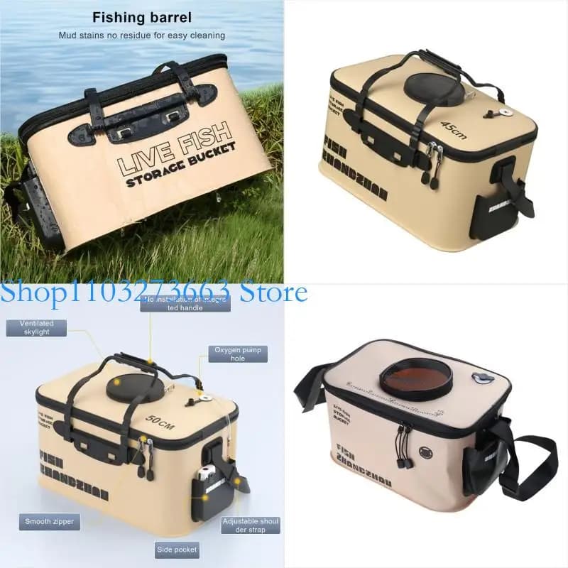 R6FE Fish Fish Portable Box Eva Fish Live Wecket Fishing accessory Multifunctional Tackle Escere Fish Live