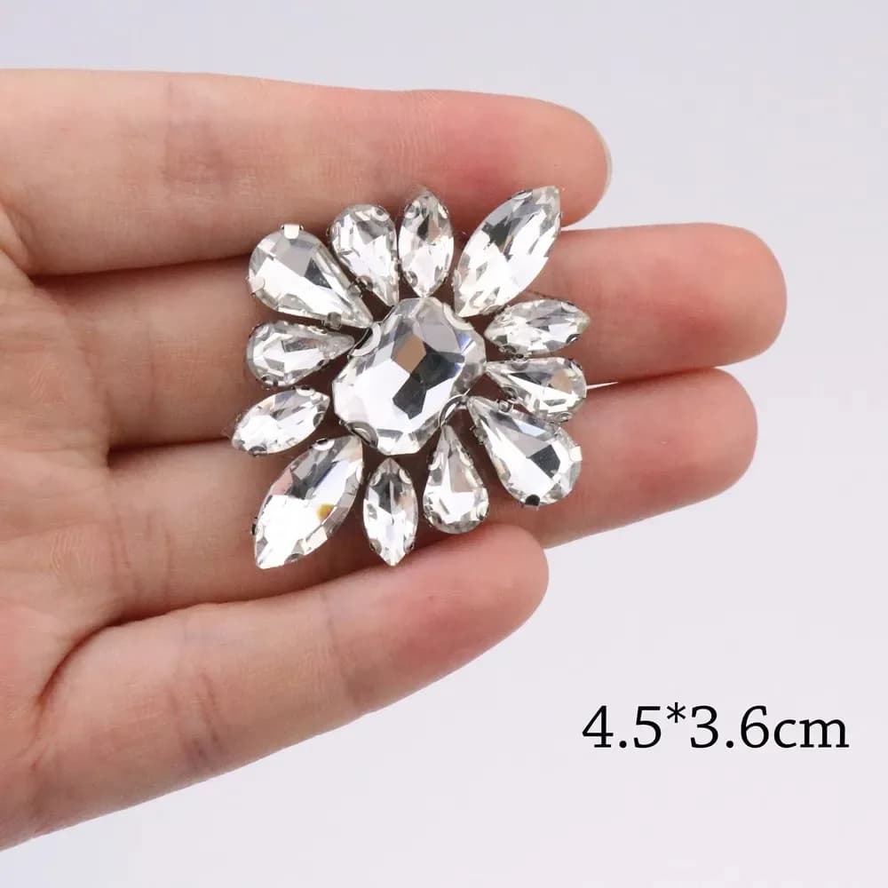 5 stickers with rhinestones for women, thermoadhesive patches with diamonds for clothing, hats, bags, hair clips, decorative diy accessories