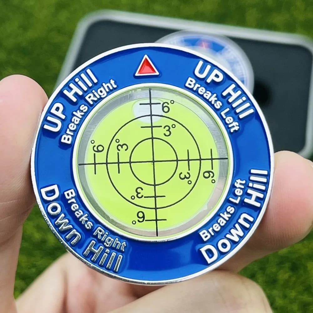Livella per Golf ad Alta Precisione, Marcatore di Palla Facile da Usare, Strumento di Allenamento Versatile, Livella a Bolla per Golf