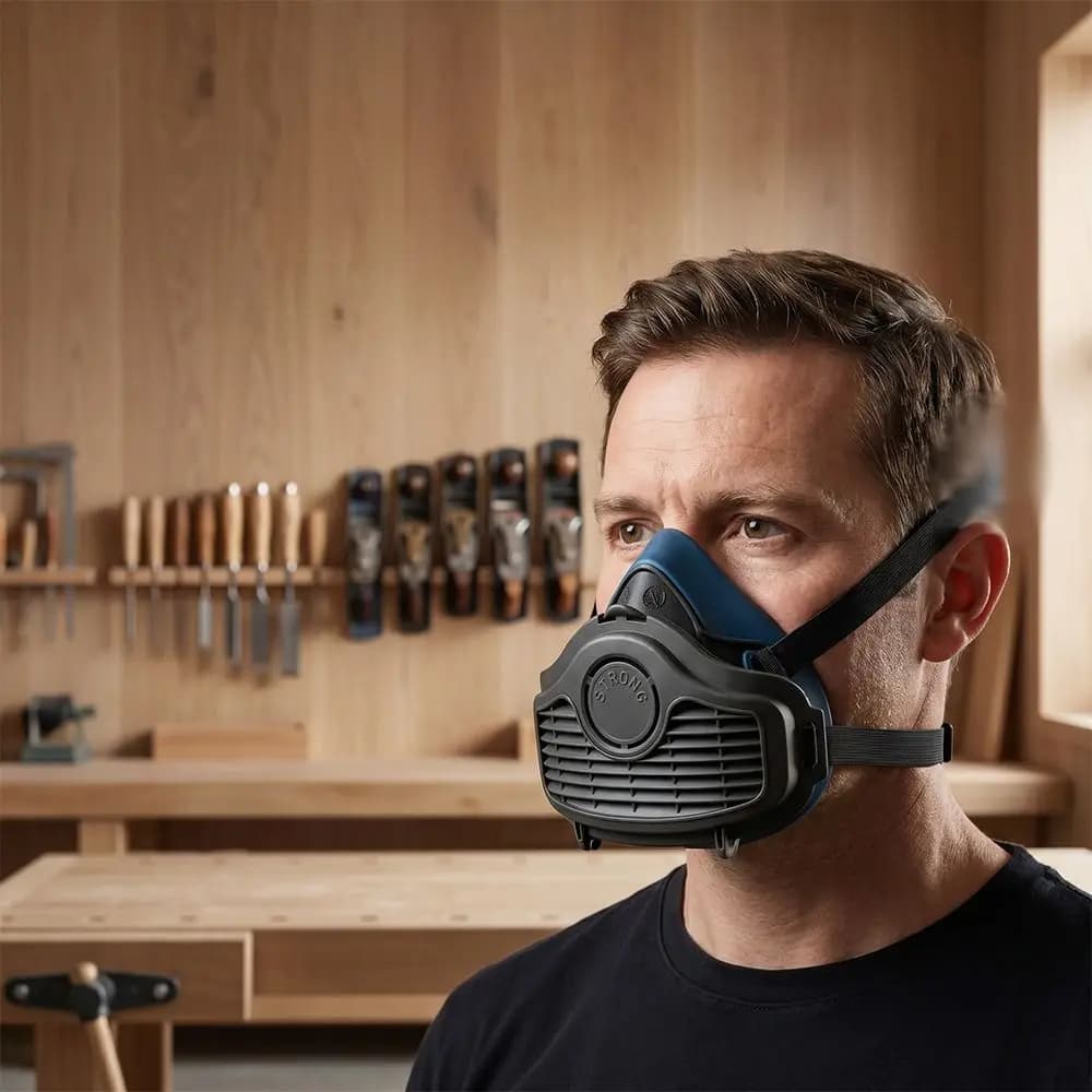 Silicone Material Silicone Dustproof Half Gas Mask Replaceable Filter Self-Priming Filter Dust Face Mask Protective Safety