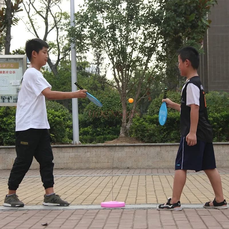 Allenatore da ping pong elastico ad asse morbido Ping pong Strumento individuale per l'allenamento della vista per l'autoallenamento Palla da soldato per bambini Casa