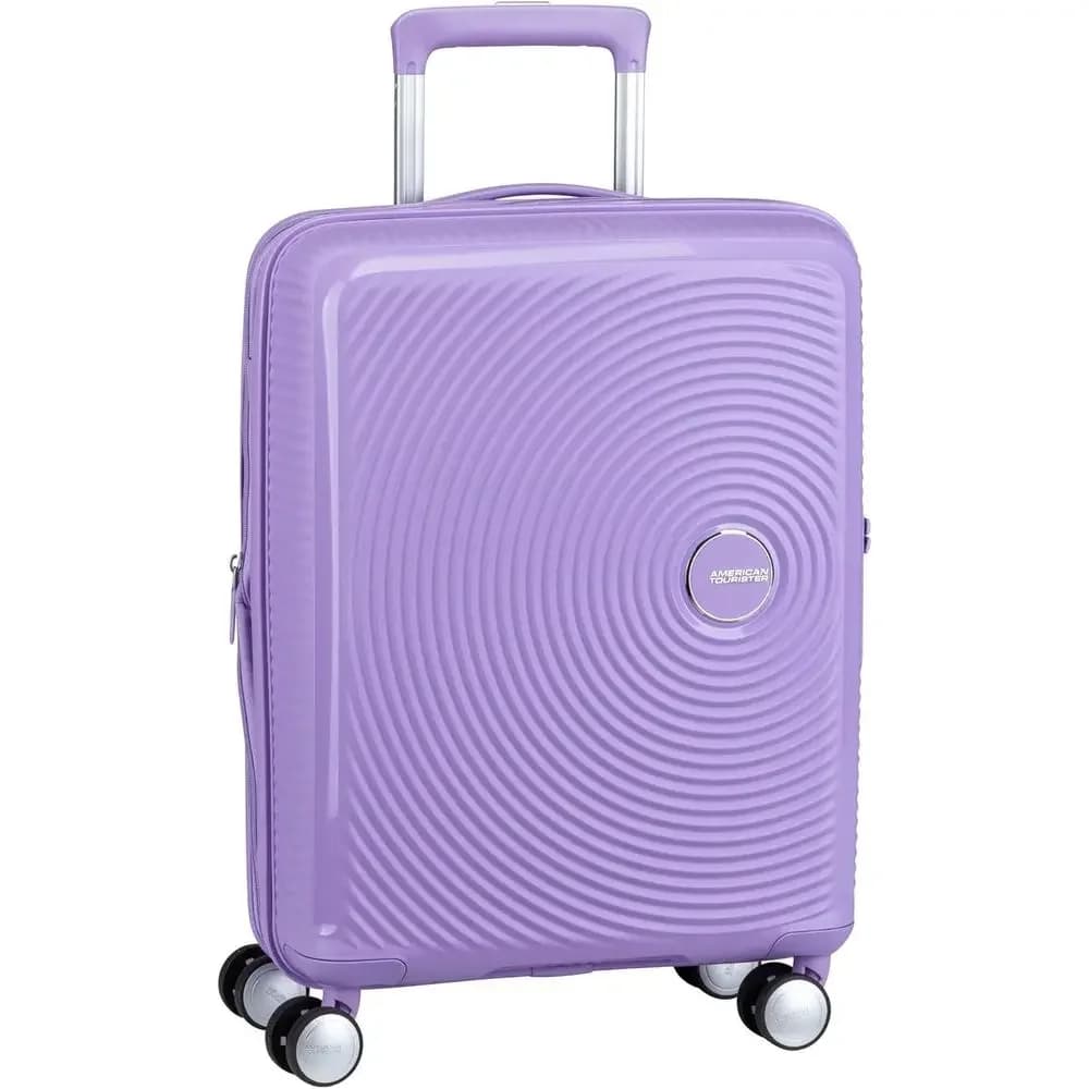 Expandable Spinner Hand Luggage, Lavender, 55 x 40 x 20 cm, Sound-Enhanced