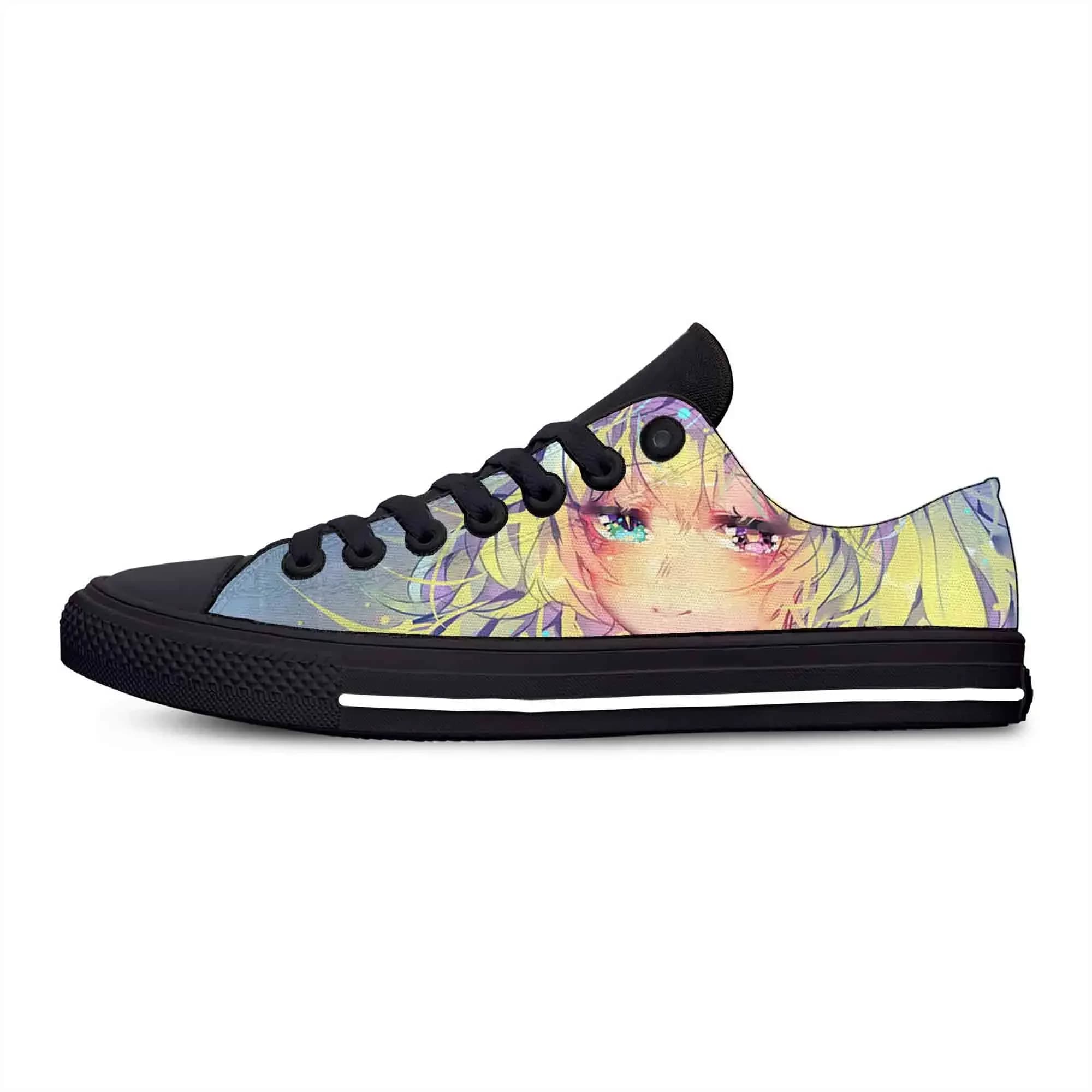 Miss Kobayashi's Dragon Maid Low Top Sneakers Scarpe da corsa in tela casual divertenti per uomo e donna, scarpe leggere e traspiranti con stampa 3D