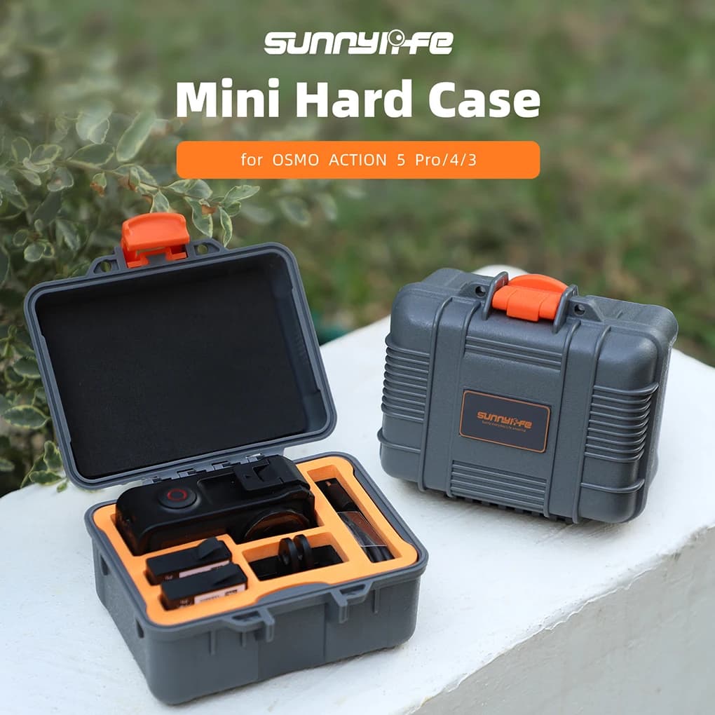 Storage Box for DJI Osmo Action 5 Pro Waterproof Portable Transport Case for DJI Action 5 Pro/Action 4 3 Sports Camera Accessories