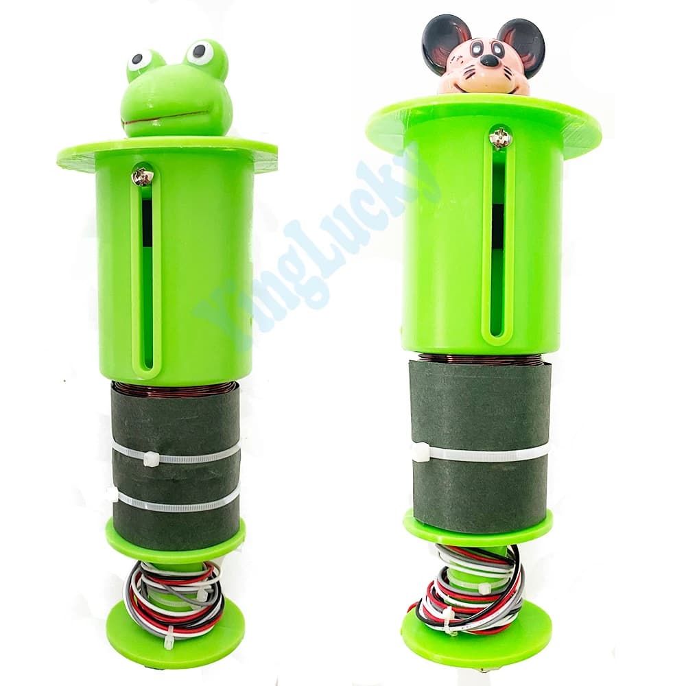 1 pezzo di cilindro a rana che colpisce la testa del mouse per bambini arcade a gettoni W HAC-ah-tappo colpito mouse/macchina da gioco con martello a rana