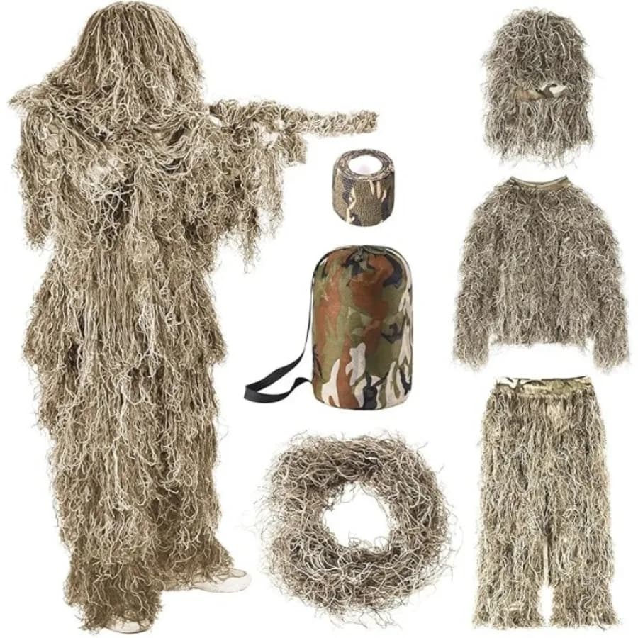 6-in-1 Outdoor Hunting Concealed Clothing, Fishing Hiding Suit