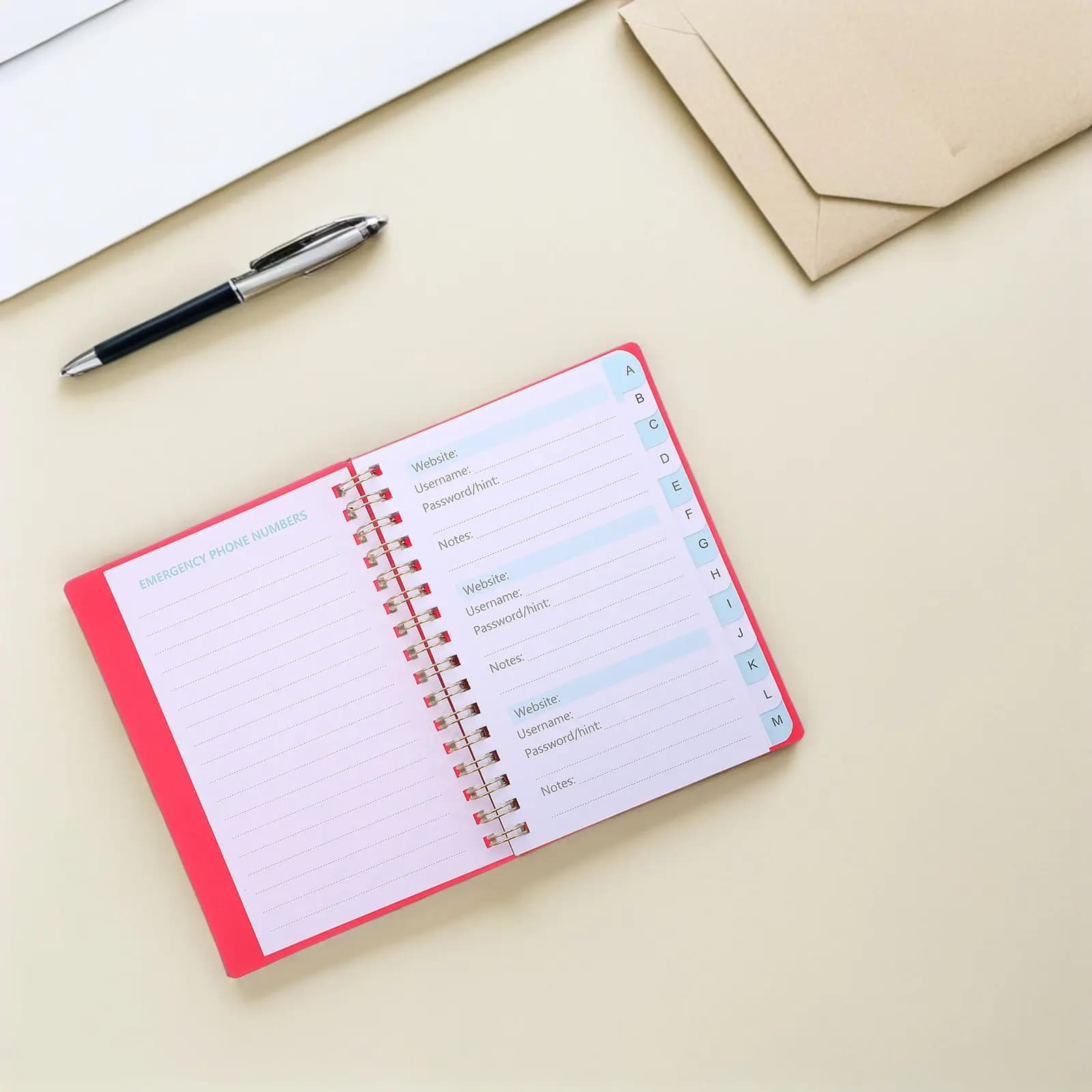 Notebook Planner Journal Halloween Christmas New Year Address Book Notebook Desk Organization Family Members College Students