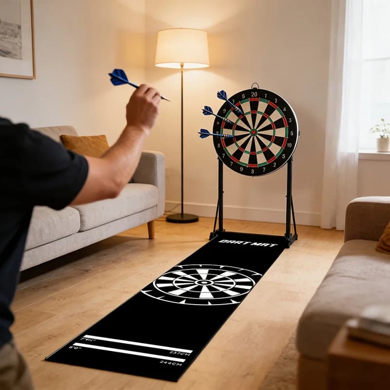 Tappetino Professionale per Freccette VIKAMA, Tappeto Antiscivolo per Allenamento Indoor, Decorazione per Bar e Sala Freccette