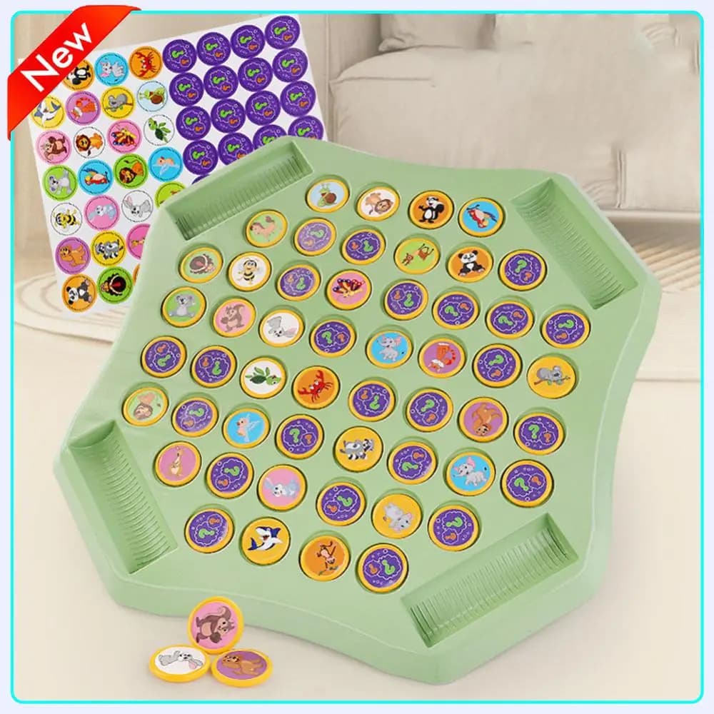 Gioco da Tavolo Classico di Strategia Flip Chess, Gioco di Memoria e Abbinamento, Flip To Win, Gioco di Memoria per Feste in Famiglia