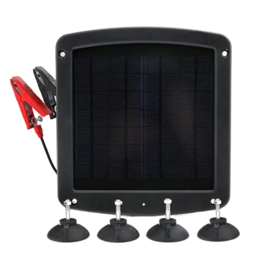 Pannello Solare da 5 Watt con Caricabatterie 12V e Regolatore di Carica Integrato per Uso Esterno in Veicoli o Camper - Impermeabile IP67