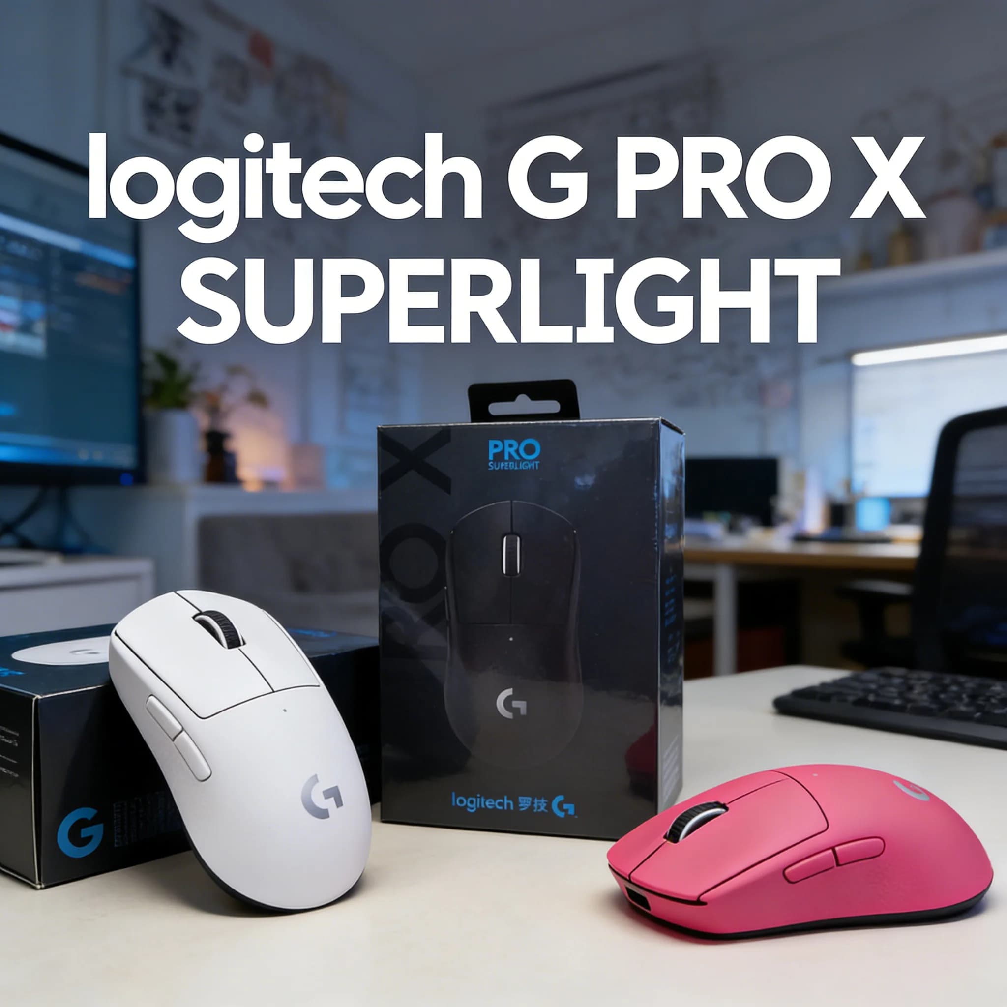 Mouse da Gaming Wireless Logitech G PRO X SUPERLIGHT 2 con Sensore HERO 44K DPI 8KHz+ di Livello Professionale G102/G203/G304/G305/M220/M350/M650/M650L/M750