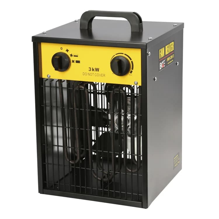 AC220-240V 2/3.3kw Acciaio portatile Impermeabile Protezione da surriscaldamento Termoventilatore elettrico Riscaldatori ELETTRICO Riscaldatore ELETTRICO Riscaldatore ARIA