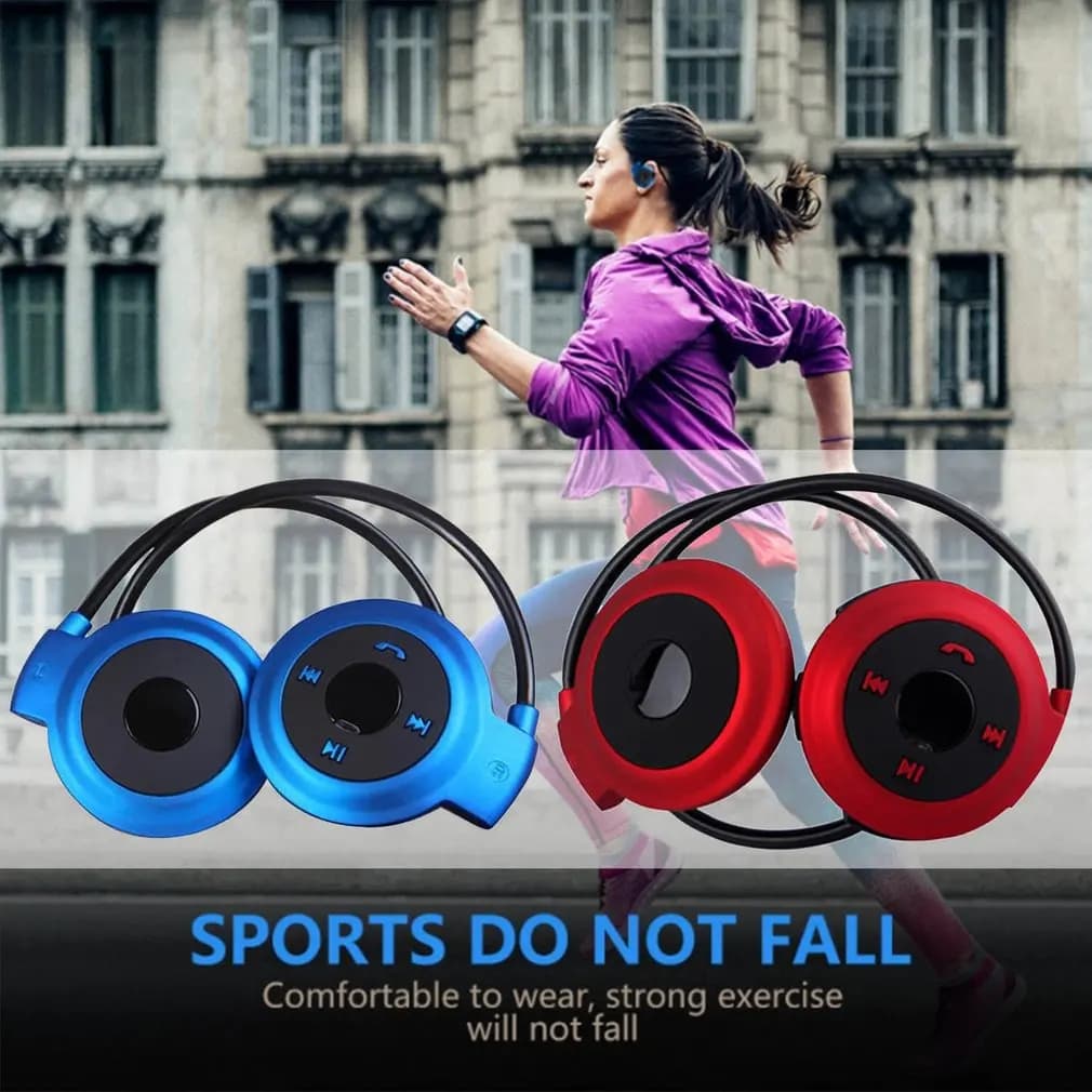 Cuffie Stereo Wireless Sportive Portatili con Microfono Integrato, Basso Consumo, Supporto Scheda TF e Radio FM - Vendita all'Ingrosso e Dropshipping