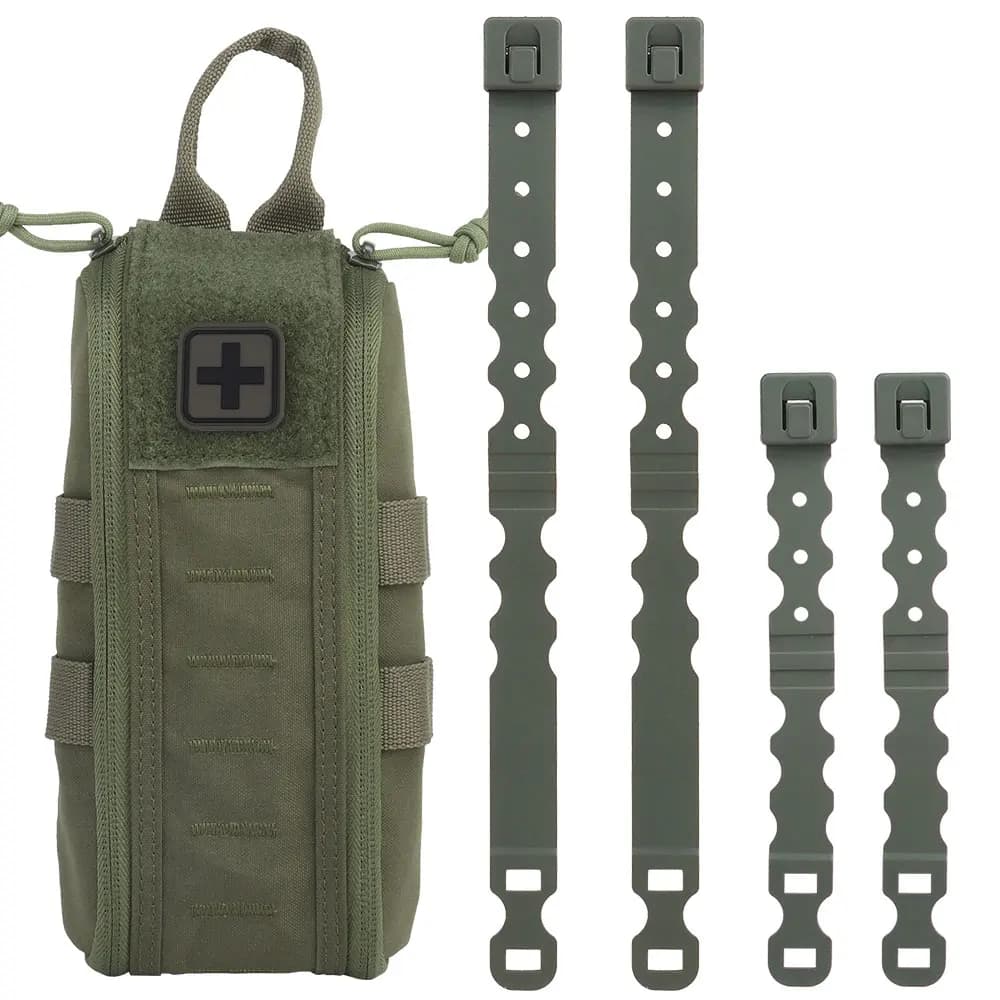 Custodia medica tattica IFAK Pack Kit di pronto soccorso Vuoto rapido estraibile con linguetta MOLLE Clip YKK Cerniera Borsa di emergenza per escursionismo da campeggio