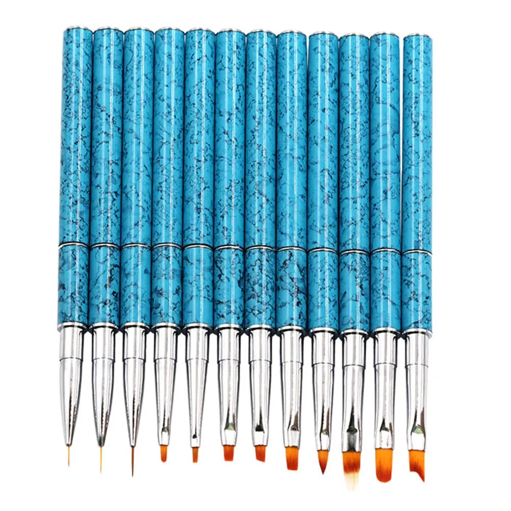 1Pcs Dual-Head Nail Art Pen Brush Set Professional Light-Cured Gel Polish Tool for Manicure Nail Painting Home Salon Use Gift
