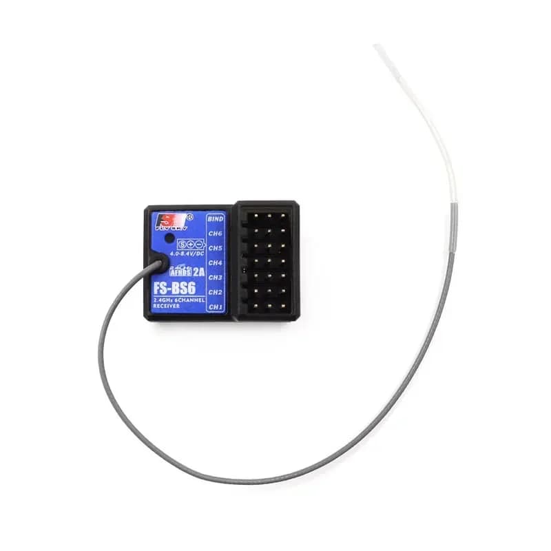 FLYSKY FS-BS6 BS6 2.4G 6CH AFHDS 2A Ricevitore RC Uscita PWM con funzione giroscopio per trasmettitore FS-GT5 FS-IT4S RC Car Boat
