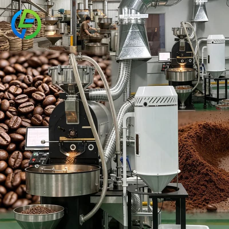 Coffee Manufacturing Line Coffee Bean Processing Roasting Cooling Milling Packaging Solution Customized