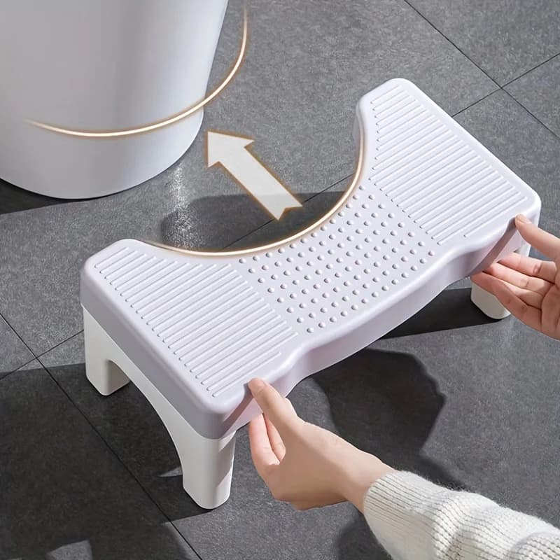 Sedile WC portatile per adulti da 7 pollici, resistente - 3 opzioni di colore (Bianco/Blu), sedile rialzato antiscivolo, ergonomico 35 ° Seduto Des