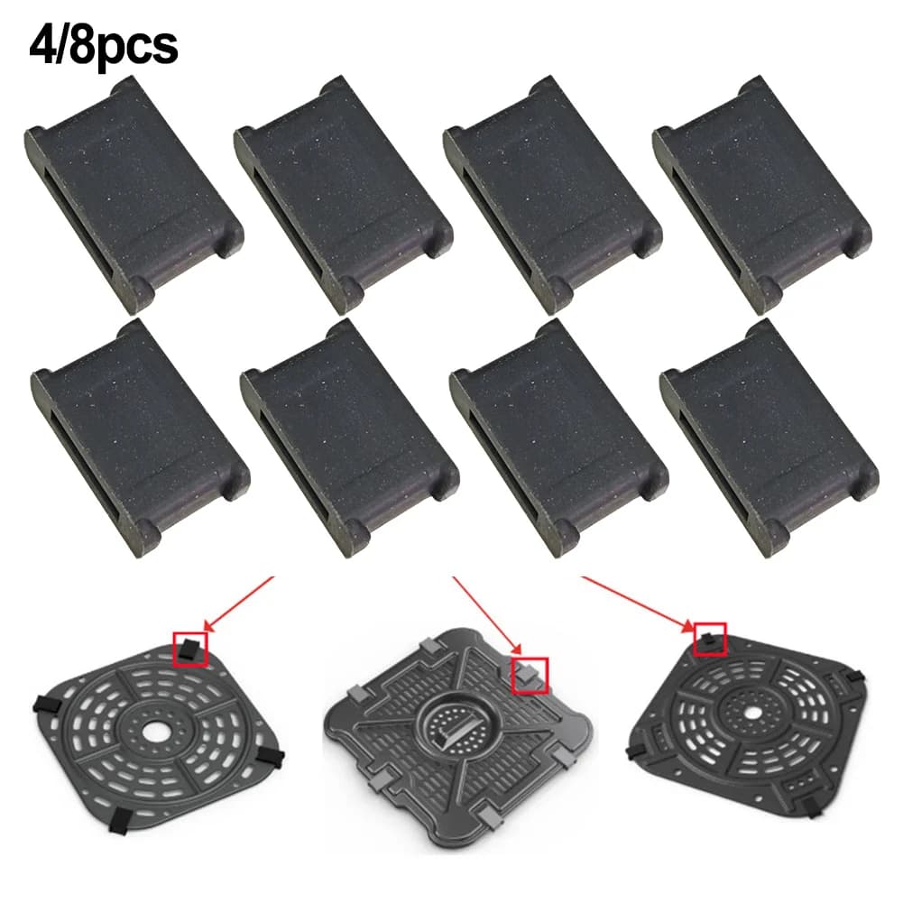 4PCS Friggitrice Ad Aria Cuscinetti In Gomma di Silicone Anti-graffio Friggitrice Ad Aria Gambe In Gomma di Silicone Per 2QT Per SL400 Friggitrice Ad Aria Tostapane forno