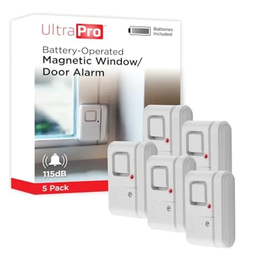 Allarme di sicurezza personale per finestre e porte, protezione fai-da-te, allarme antifurto, campanello/allarme wireless, installazione facile, sicurezza domestica