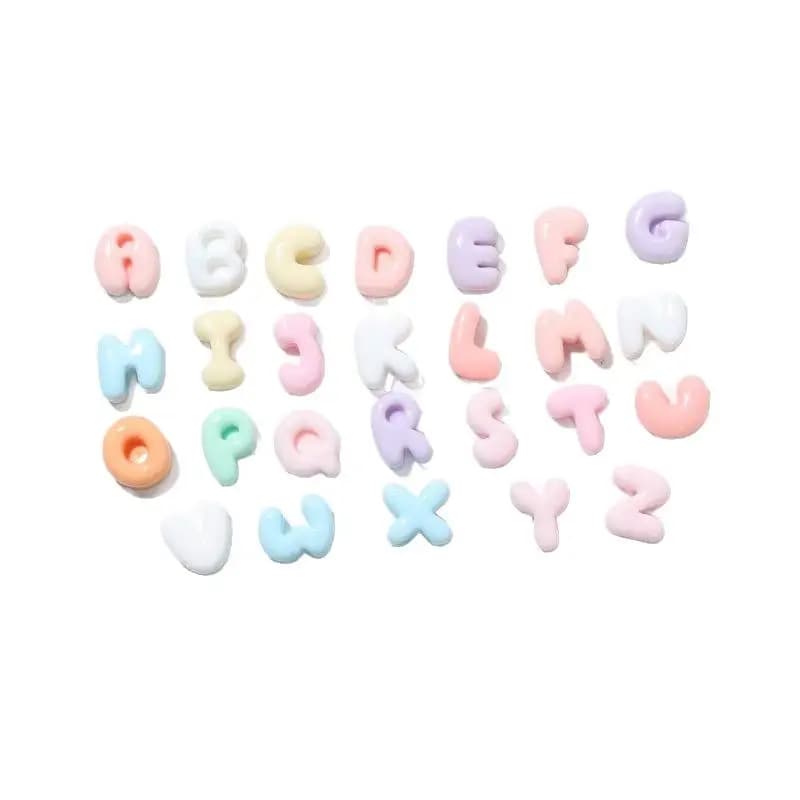 Handmade Mini Letter Charms Cute DIY Phone Cases Hair Clips Shoes Accessories