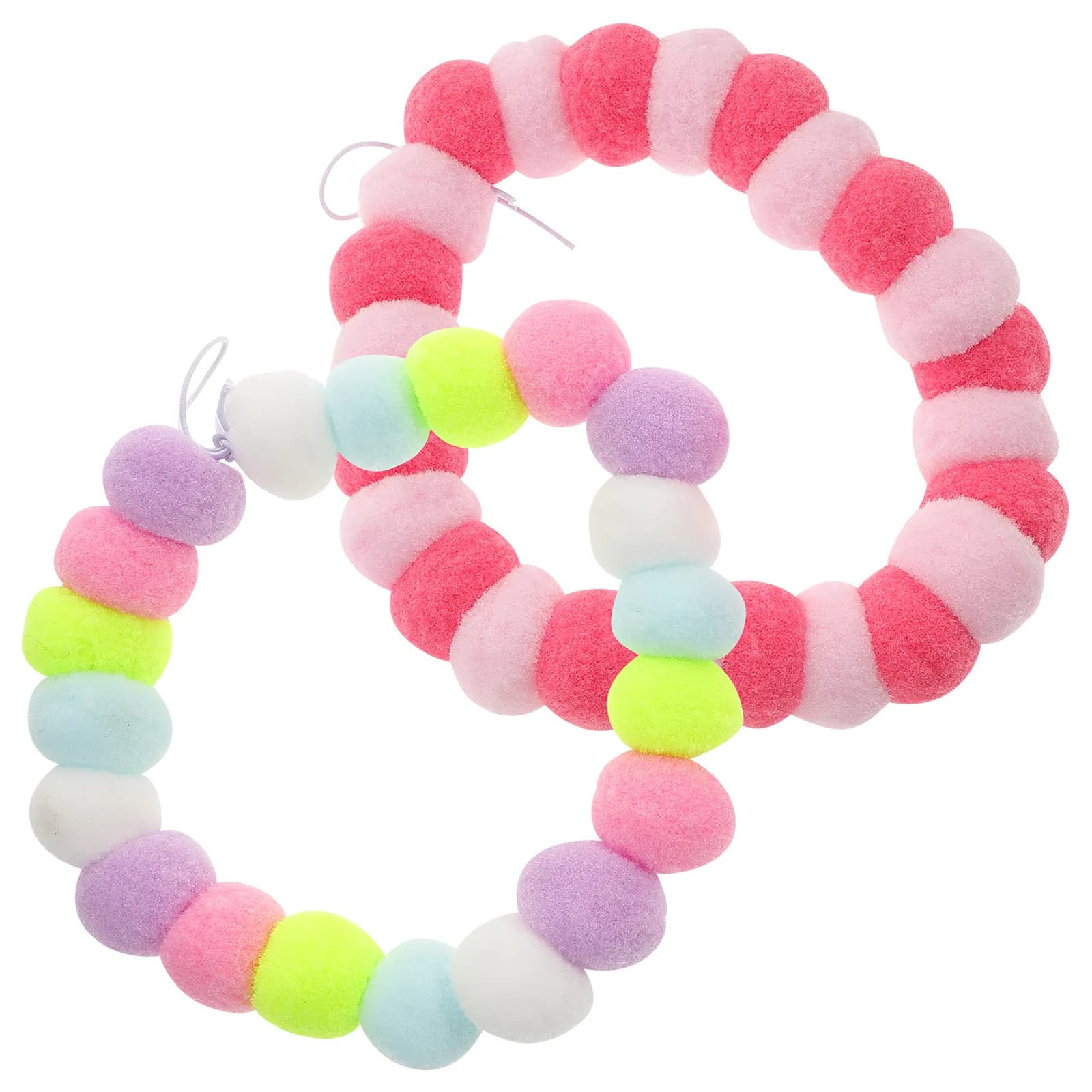 2Pcs Pet Collar Necklace Set Stylish Lightweight Design Vivid Color Fade Resistant for Cats Dogs Outdoor Walking Photo Shoots