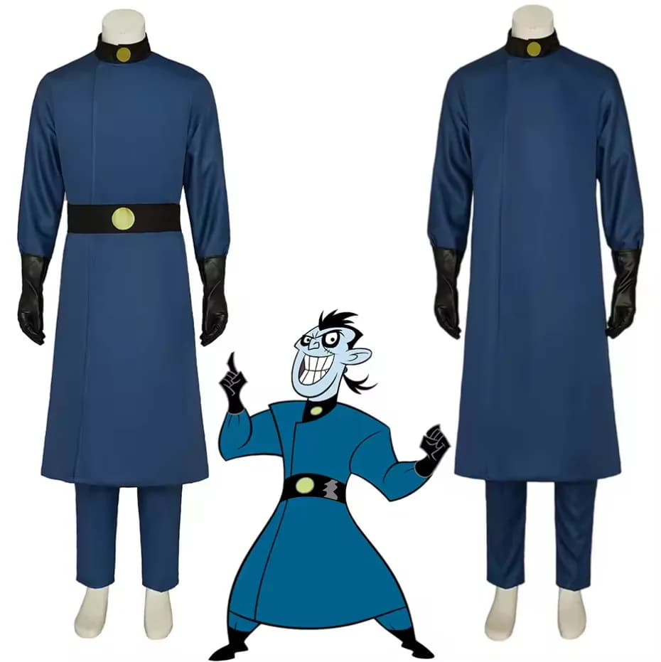 Spicy Girl Dr. Drakken Blue Uniform Set Halloween Party Dress Up Stage Performance Costume Cos Play Dr. Draken