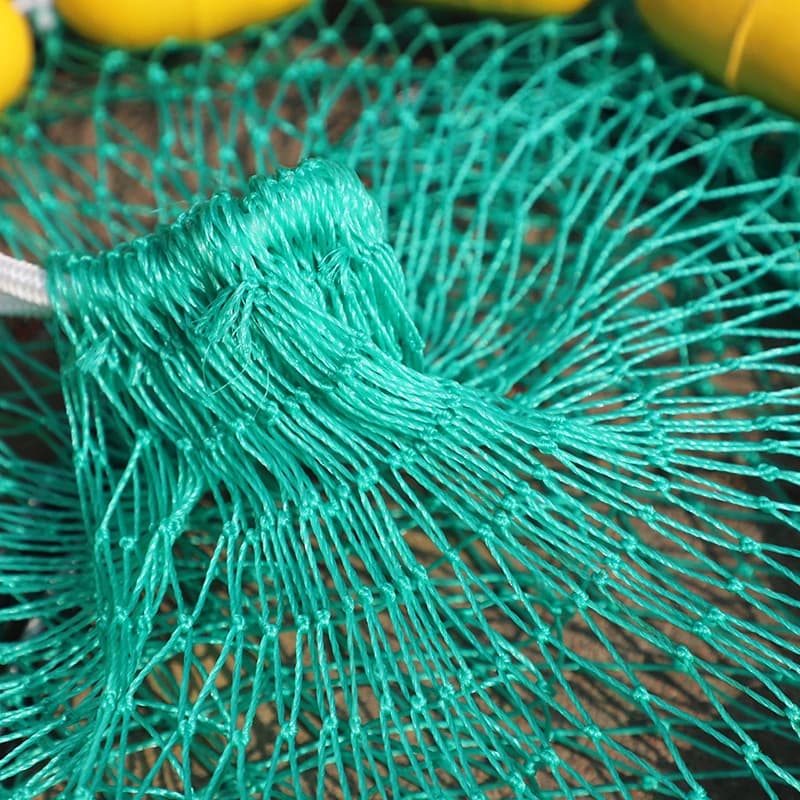 10m Width Big Size Fishing Net Trap iron chain Sinker Deep Water Portable Fish Crab Crayfish Catcher Trap Fish Network