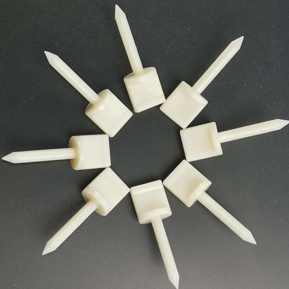 20 Pezzi Perni in Nylon per Tiro con l'Arco, Chiodi in Plastica per Bersagli, Fissatori per Carta, Accessori Leggeri e Portatili per Tiro con l'Arco