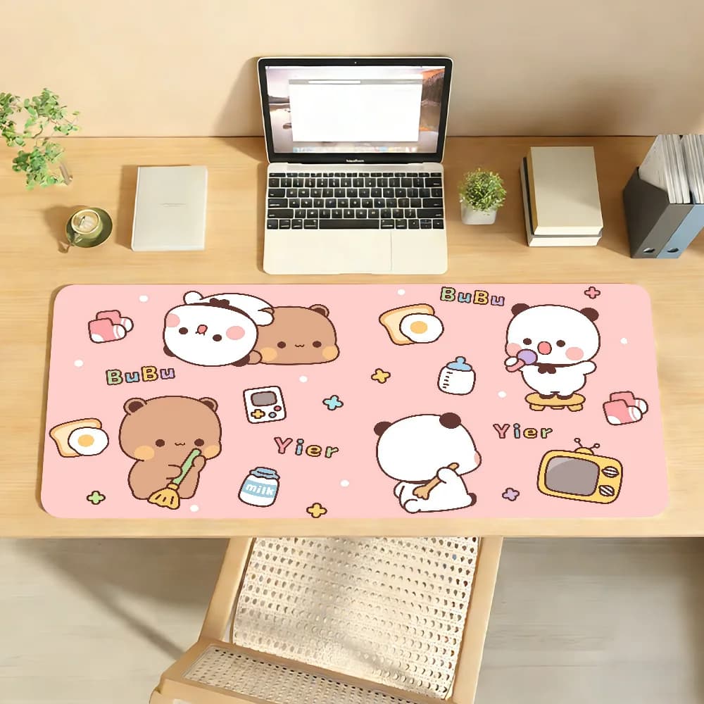 Cartoon Bubu Dudu cute Mouse Pad For Office Gaming And Keyboards Non-Slip Large Waterproof