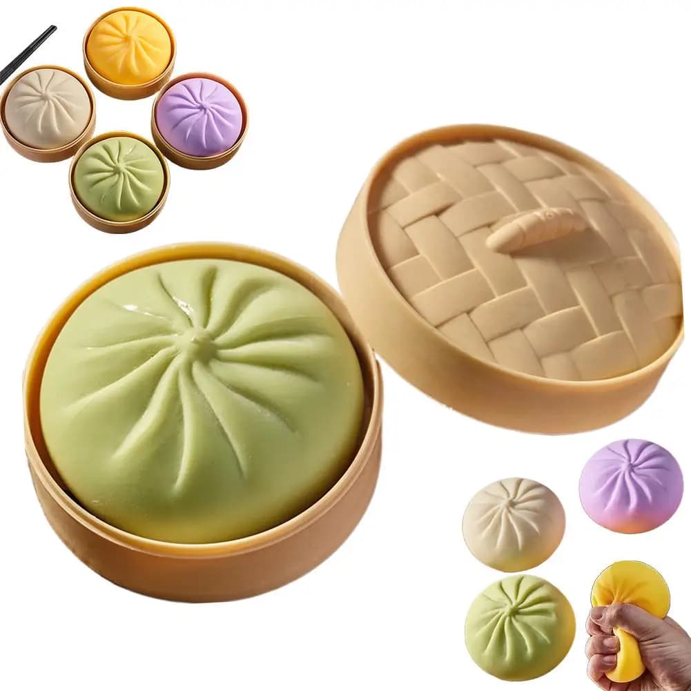 Giocattoli Antistress a Forma di Raviolo, Giocattoli Sensoriali a Lenta Risalita per Alleviare lo Stress, Giocattoli Antistress per Bambini e Adulti