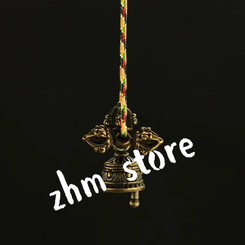 Bell +Vajra Pure Copper Buddhist Sets,Tranic Tibetan Auspcious Swept Demon Couples Pendants