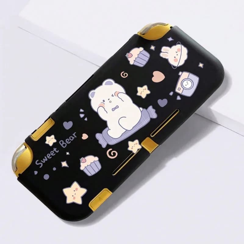 Custodia monopezzo Anti-caduta con motivo a orso Cartoon 1pc compatibile con Nintendo Switch Lite