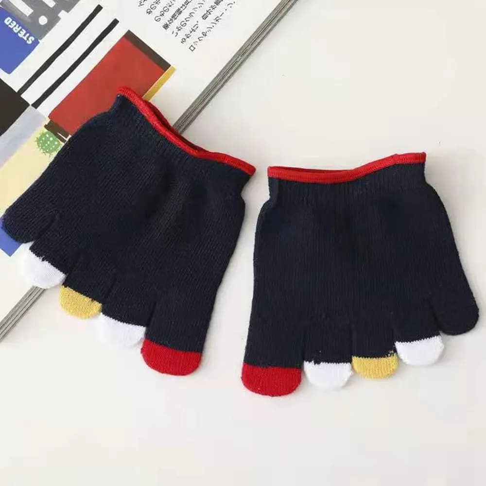 Thin Anti-slip Summer Invisible Socks Men Cotton Toe Cover Half Foot Socks Split Toe Socks Men Socks Five-Finger Socks