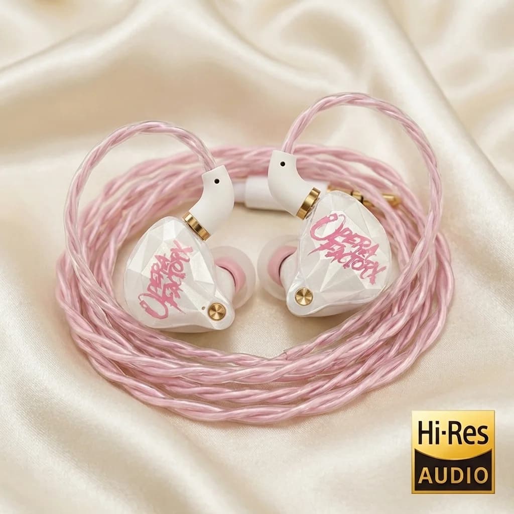Whizzer OS1 Beat Composite Dynamic Diaphragm Driver (1DD) Cables 5N OFC and 3 pairs of HIFI IEM in-ear earphones