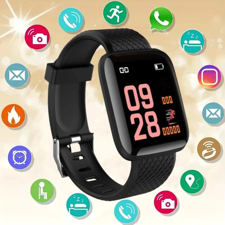 Astuto Della Vigilanza 116Plus D13 Y68 Polsino Sportivo Corsa E Jogging Monitor di Fitness Track Frequenza Cardiaca Messaggio Ricorda Uomini Smartwatch Donna Orologio