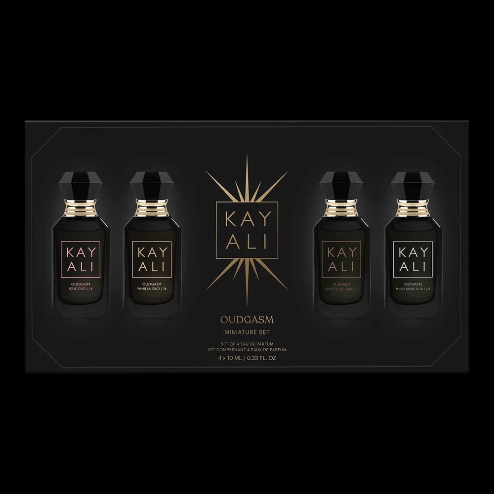 KAYALI Oudgasm Edizione Limitata Set Mini Profumi 40ml Unisex Oud Vaniglia Rosa Cioccolato Muschio Lusso Stratificabile Eau De Parfum