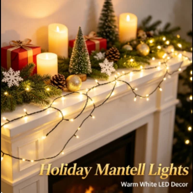 String Fairy Lights Lamps Green Wire for Outdoor Indoor Christmas Tree Garland New Year Street Wedding Party Holiday Decor