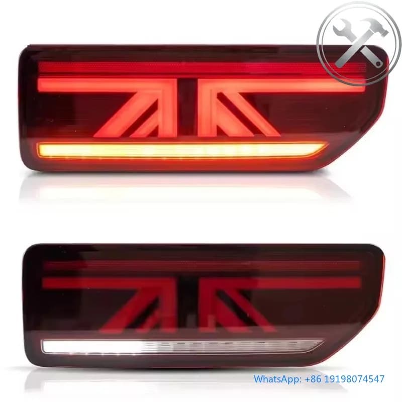 Fanali Posteriori Full LED per Pickup di 4a Generazione (2018 in poi), 6000K Bianco Freddo, DRL Impermeabile, Ricambi Auto