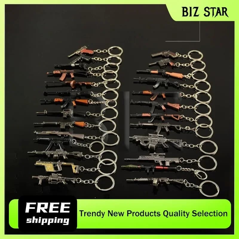9 cm/3,54 pollici Gioco di armi calde Periferico Barrett AKMT88 Fucile da cecchino STG44 Mini portachiavi in metallo Modelli Ornamenti Collezioni Display
